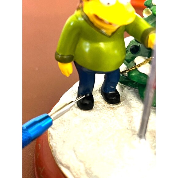 SIMPSONS Bradford Tree Ornament Illuminated "Stuck on Christmas" Bart Milhouse - Picture 9 of 9